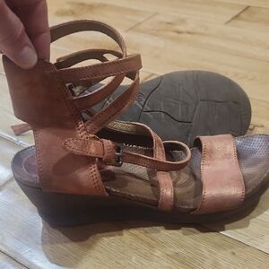 Miz Mooz Tan Strappy Sandals